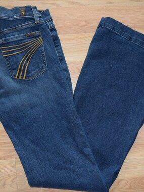 Women's 7Fam Dojo wide leg jeans Sz. 27 EUC